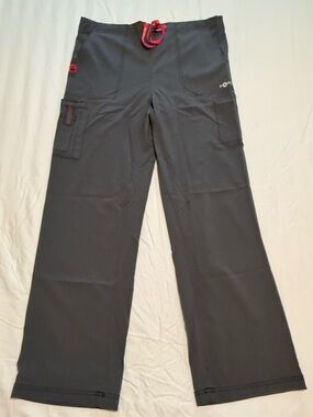 Carhartt Women's Black Boot Cut Work Pants with Red Drawstring